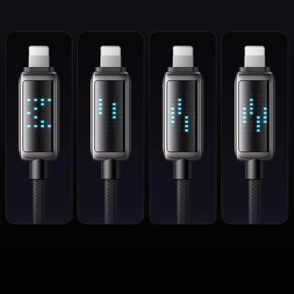MCDODO Laddkabel USB-C Blixtsnabb Laddning för iPhone 1M LED