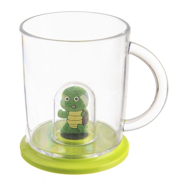 Barnmugg med sköldspaddefigur gul 240 ml