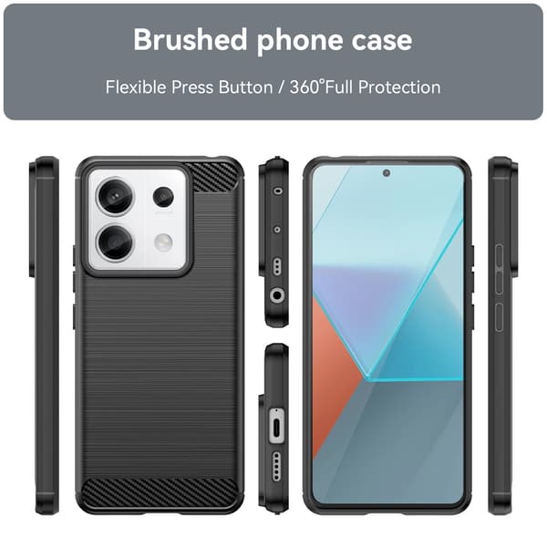 Xiaomi Redmi Note 13 Pron hiilikuori - musta