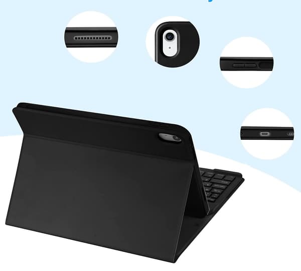 Fodral och tangentbord för Apple iPad 10.9 10:e generation 2022 och iPad 11:e generation 2025