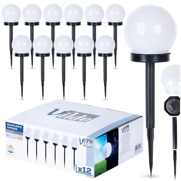 Solar LED trädgårdslampor stickbara 33,5 cm 12 st