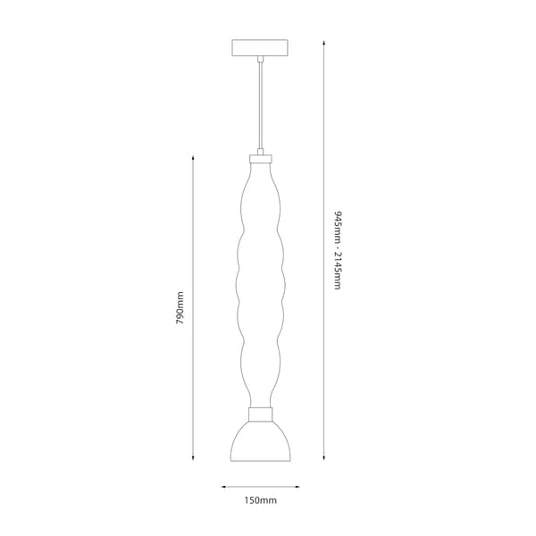 LUCCO LED RØGET HÆNGELAMPE MILAGRO ML1415