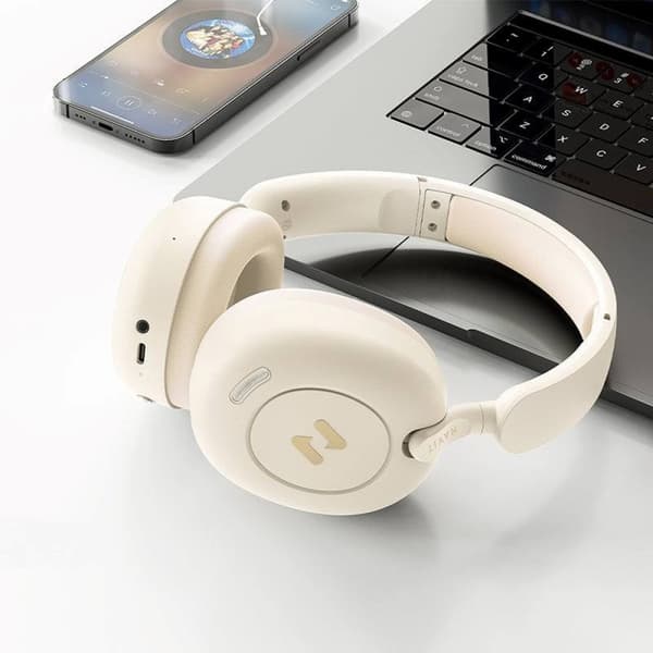 HAVIT H655BT PRO Bluetooth-kuulokkeet (beige)