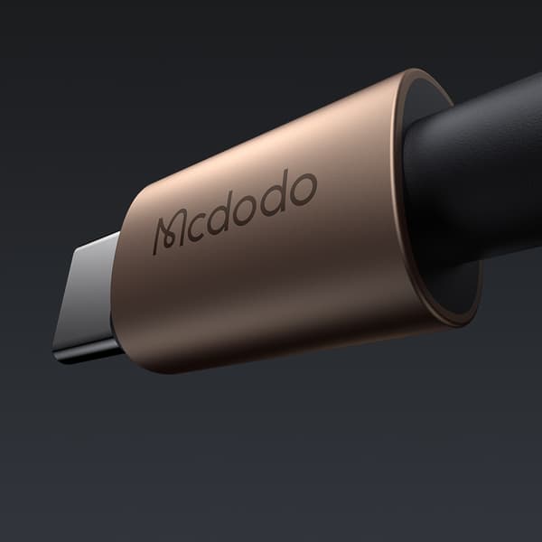 MCDODO USB-C-KABEL SNABBLADDNING FÖR IPHONE LIGHTNING 36W 1M LED GULD