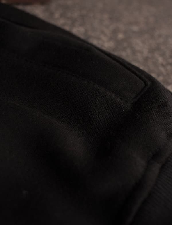 Herr marinblå sweatshirt med ståkrage Recea L