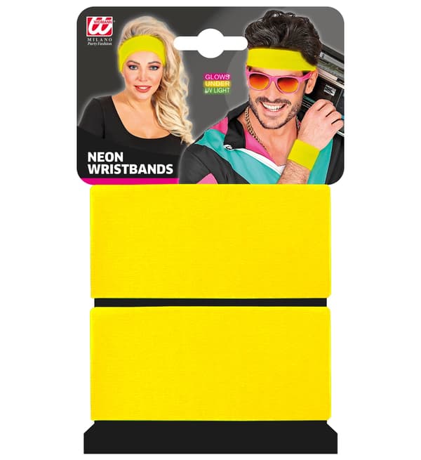 Handledsband Neon GUL 2 st.