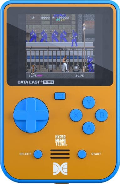 Bærbar konsol EVERCADE HyperMegaTech! Super Pocket Data East Edition Orange-blå