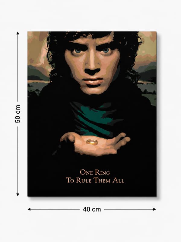 Målning med siffror Frodo med ringen 40x50 cm