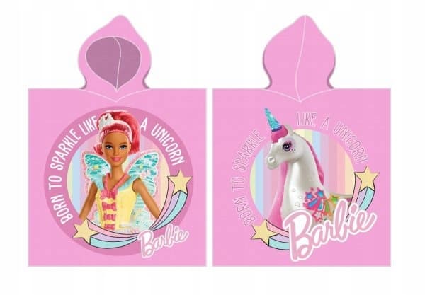 BARBIE Poncho HANDDUK 100% bomull PONCHO