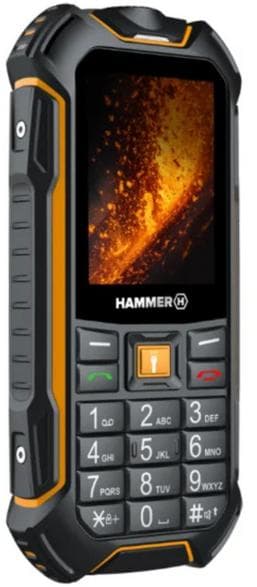 HAMMER Boost 2 LTE musta ja oranssi matkapuhelin