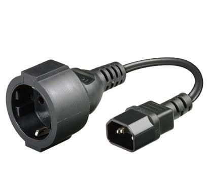 MicroConnect C14 -jatkojohto - Schuko-naaras