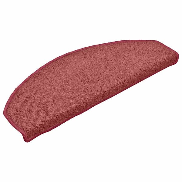 vidaXL Trappmattor 30 st röda 65x24x4 cm