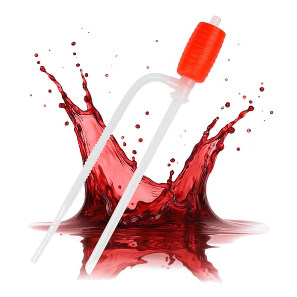 Vinextraktor med pump för tömning av vin, handpump
