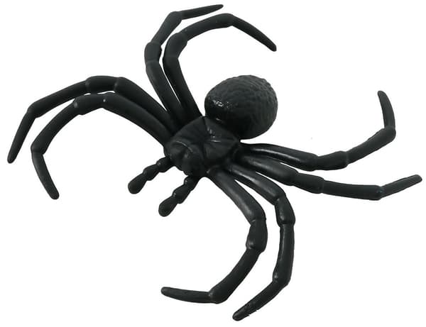 Dekorointijoukko Hämähäkit Musta Halloween 4 kpl 8 cm