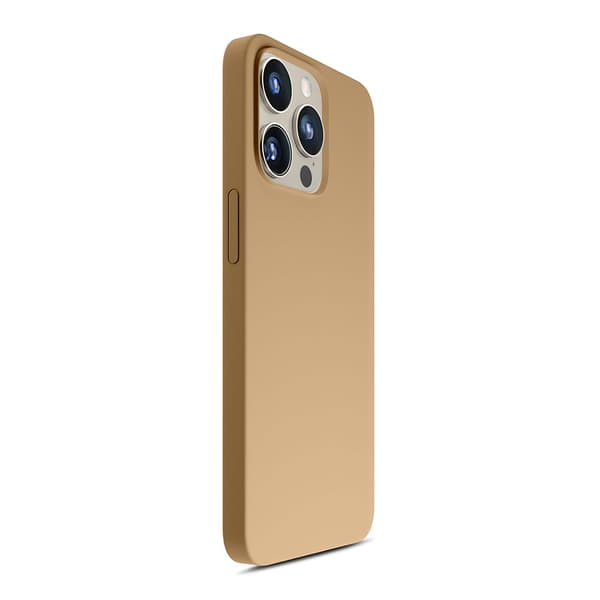 Apple iPhone 15 Pro Max - 3mk Hardy Silikon MagCase Mörkguld