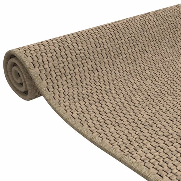 vidaXL tæppe, sisal look, sand, 50x100 cm