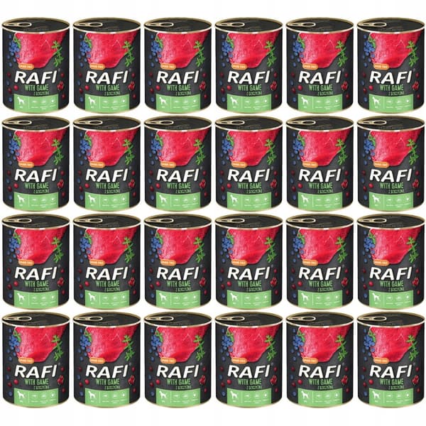 DOLINA NOTECI Rafi vådfoder til hunde med vildt 24x800g