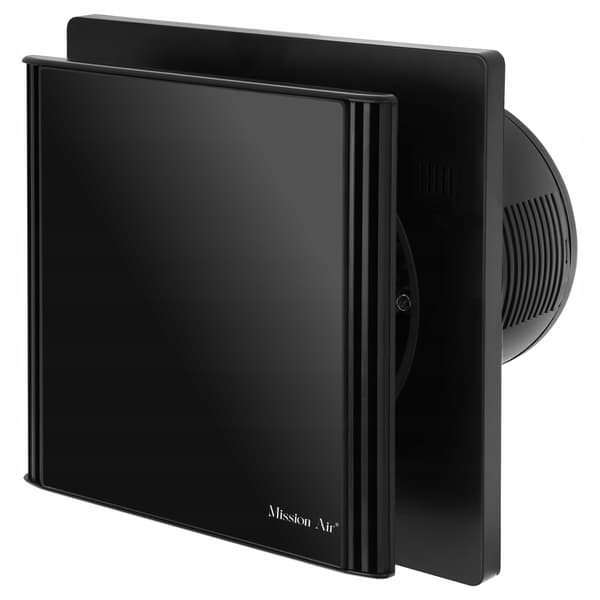 VENTIS EDGE 120 Svart H+T Badrumsfläkt