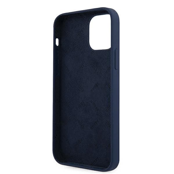 Guess GUHCP12SLSVSBL iPhone 12 mini5,4 sininen/sininen kovakuori Script Vintage