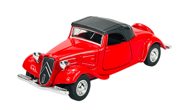 WELLY OLD TIMER 1939 CITROEN 11B TRACTION AVANT CABRIO PUNAINEN KATOLLA 1:34