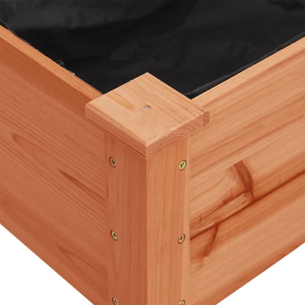 vidaXL Brunt växtställ med foder 161x45x76 cm granträ