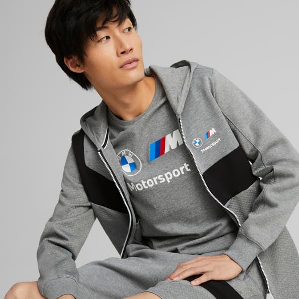 Puma BMW MMS HDD herrluvtröja grå 53586403 r M