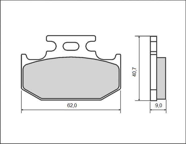 Brenta bremsebelegg KH152 organisk