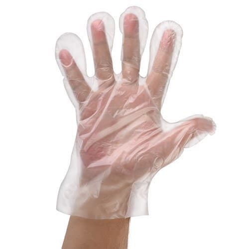 Plasthandskar HDPE transparenta utan hål 200 st