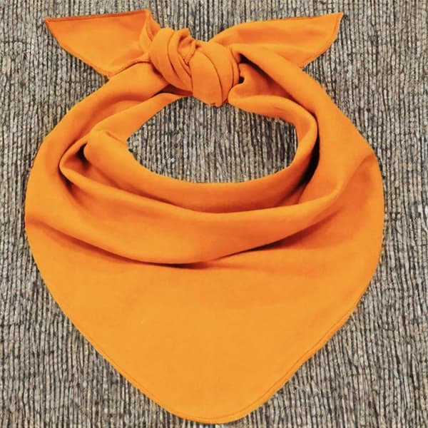 STOR trekantig halsduk, bomull ORANGE