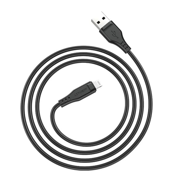 Acefast MFI USB - Lightning-kaapeli 1,2 m, 2,4 A musta (C3-02 musta)
