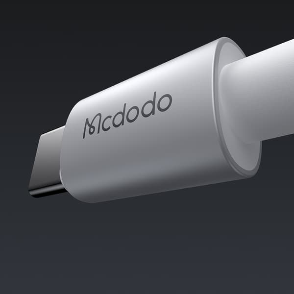 MCDODO USB-C-KABEL SNABBLADDNING FÖR IPHONE LIGHTNING 36W 1M LED VIT