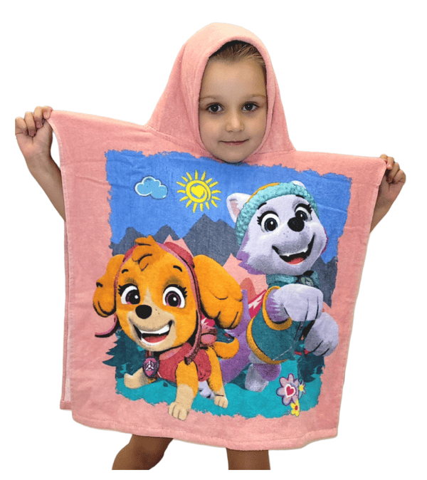 SKYE PAW PATROL BADHANDDUK PONCHOÖVERDRAG