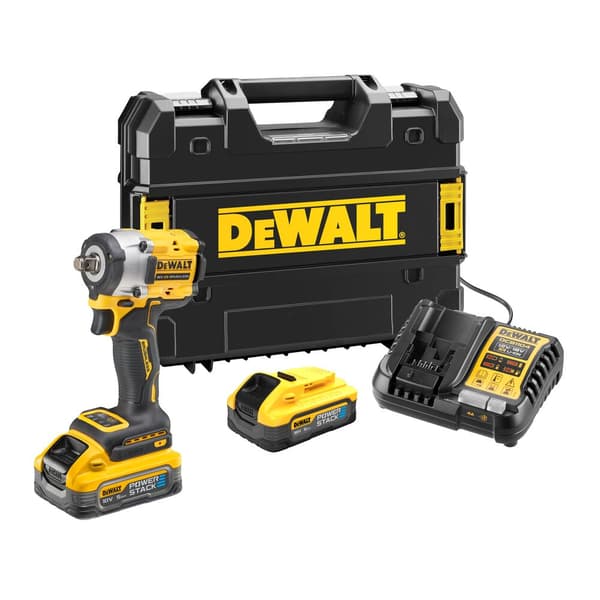 DEWALT SLAGNØGLE 1/2" 18V DCF921P2T 406Nm 2x5.0Ah POWERSTACK TSTAK RING
