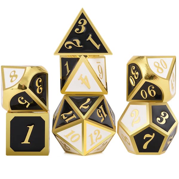 Casino Royale RPG-tärningar i set med 7 metalltärningar