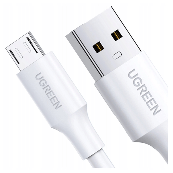 UGREEN US289 USB til Micro USB-kabel QC 3.0 2.4A 2m (hvid)