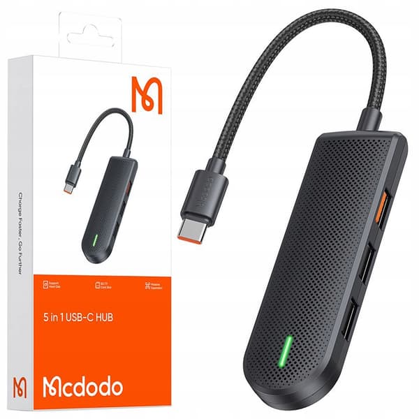 MCDODO USB-C HUB-ADAPTER SPLITTER 3X USB SD/TF