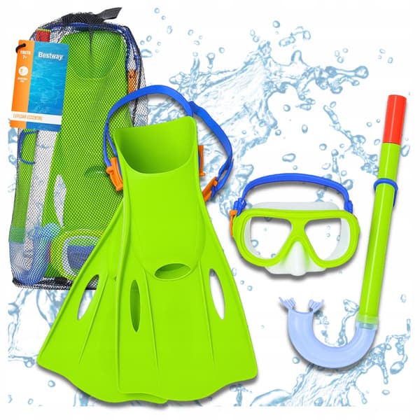 Sukellussetti maski snorkkelin kanssa uintilasit + evät