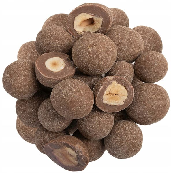 Hasselnødder i mælkechokolade med smag af pebernødder 250 g