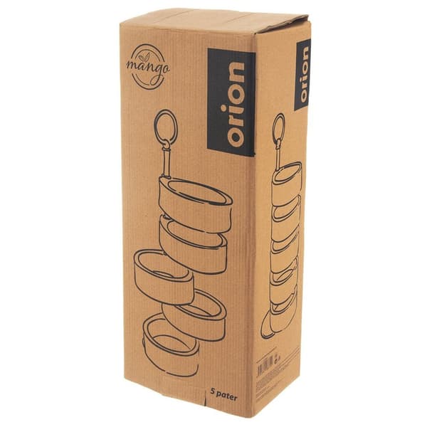 Puinen 5-tasoinen tarjotin MANGO 44,5 cm