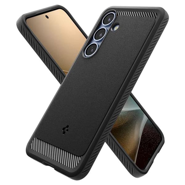 Spigen Rugged Armor Mag MagSafe - Etui til Samsung Galaxy S25 (Mat Sort)