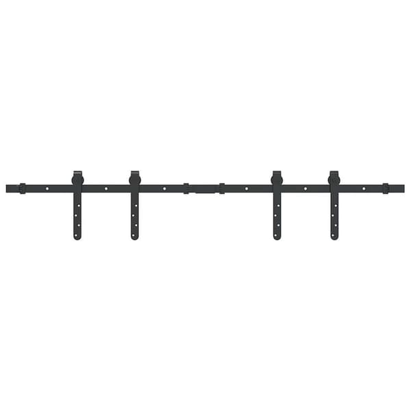 vidaXL Skjutdörrssystem för möbler, 122 cm, kolstål
