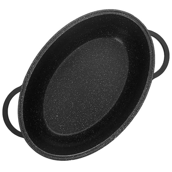 Oval granit bageform med låg GRANDE 8 l, 45x27,5 cm