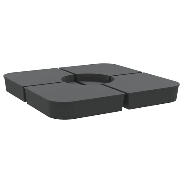 vidaXL Parasollfot, 4 delar, 100 kg, PP