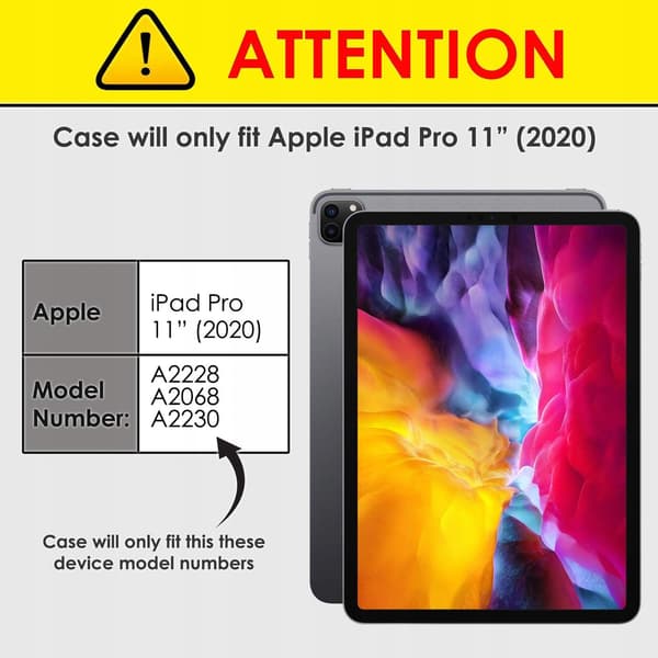 ETUI TIL APPLE IPAD PRO 11" 4/3. generation / IPAD AIR 5/4. generation LUKKET BLÅ