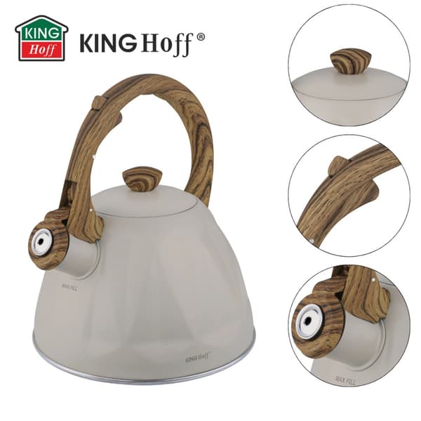 KEDEL 2L MED FLØJTE KINGHOFF KH-1998 MAT BEIGE