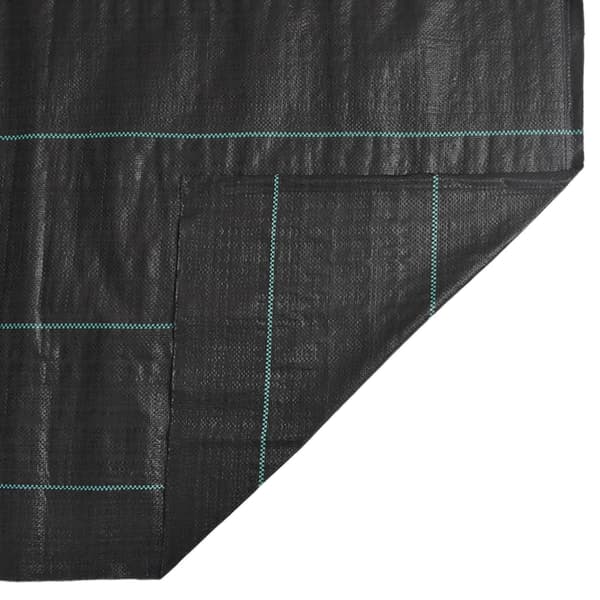 vidaXL antiukrudts agrotekstil, sort, 4x5 m, PP