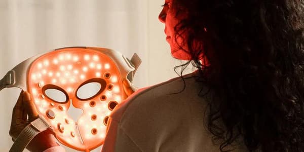 LED ansigtsmaske SILK`N EMS Hvid