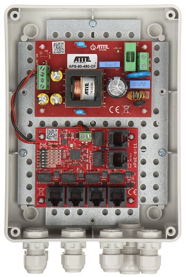 POE SWITCH IP-5-11-M2 5-PORTS ATTE