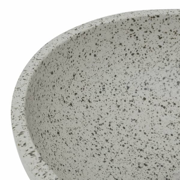 vidaXL bordvask grå rund 41x14 cm keramik
