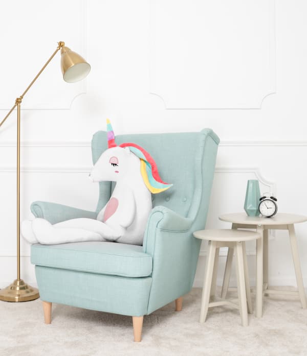 Unicorn Felix 120 cm - hvid